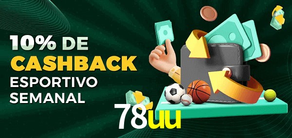 10% de bônus de cashback na 78uu